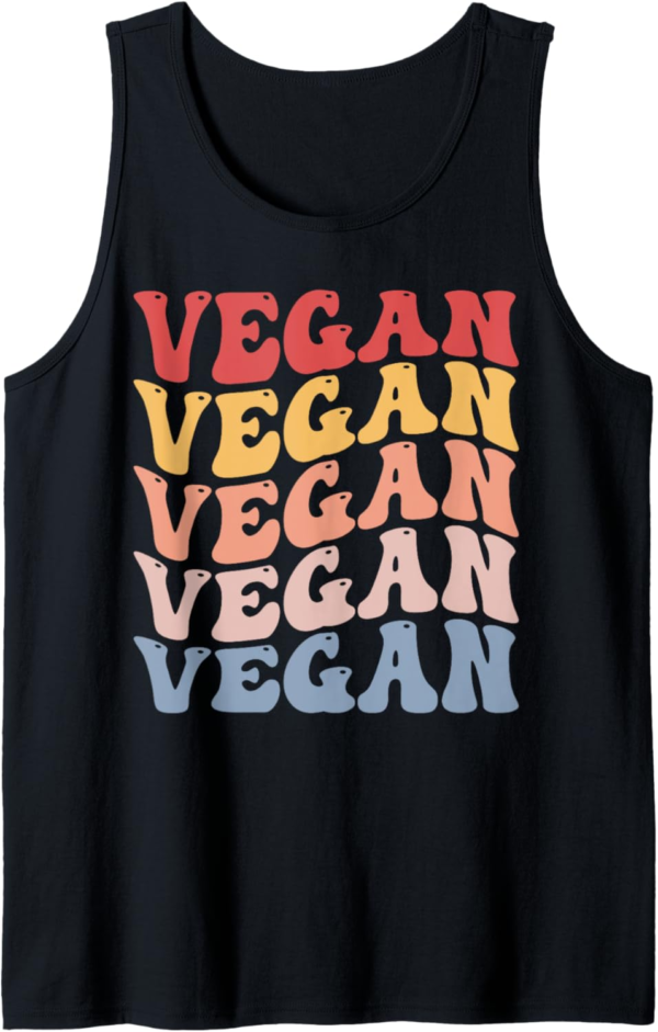 Vegan Veganism Groovy Tank Top - Image 2